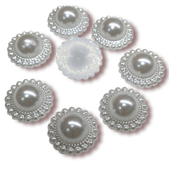 Полубусины Солнышко 25 г 18 мм Белый +-31 шт.