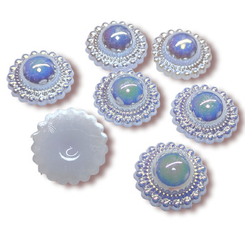 Полубусины Солнышко 25 г 18 мм Белый АВ +-33 шт.