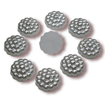 Полубусины Малина 25 г 10 мм Белый +-130 шт.