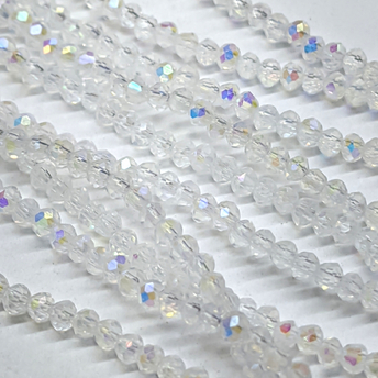 Бусины Swarovski огранка рондель 2,5х2 мм Ø 0,5 мм 170 шт. Прозрачный 001 АВ+_001 2,5х2 АВ+
