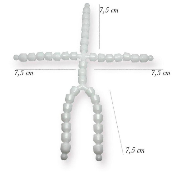 Каркас для игрушек гибкий Скелет для кукол и мишек 20 см