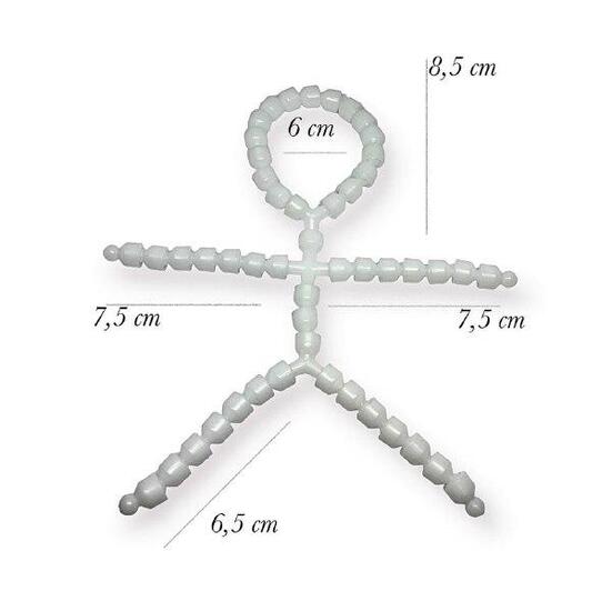 Каркас для игрушек гибкий Скелет для кукол и мишек 20 см