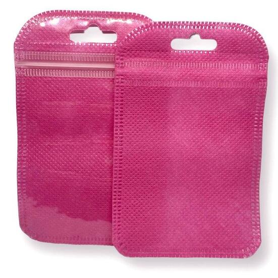 Пакет Zip- lock для изделий, Полупрозрачный, цвет розовый, размер 7х11 см, в уп. +-50 шт