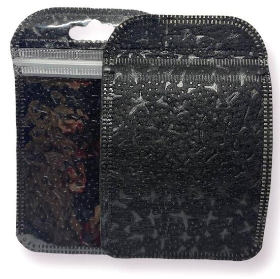 Пакет Zip- lock для изделий, Полупрозрачный, цвет черный , размер 7х11 см, в уп. +-50 шт