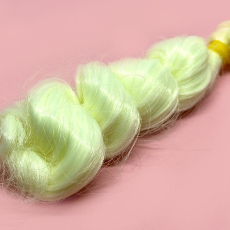 Волосы для кукол термостойкиекудряшки Светлый блонд (№2) длина 15-20 см