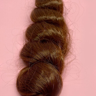 Волосы для кукол термостойкиекудряшки теплый светлый Каштан (№13) длина 15-20 см