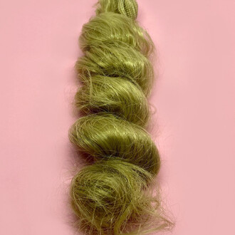 Волосы для кукол термостойкиекудряшки Русый (№10) длина 15-20 см