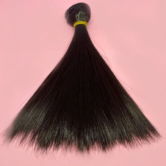 Волосся для ляльок термостійке пряме Темний шоколад (№28) довжина 15 см