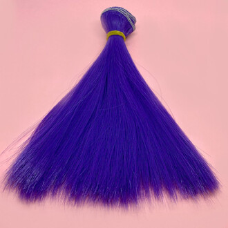 Волосы для кукол термостойкие прямые Фиолетовый (№ 35) длина 15 см