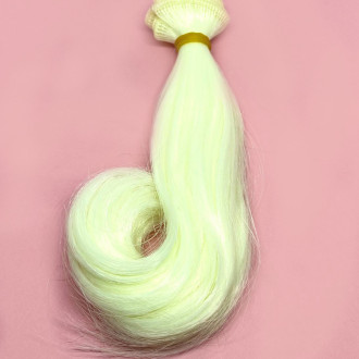 Волосы для кукол Kerr Ye Luoli прямые каре Светлый блонд (№ 2) длина 15 см