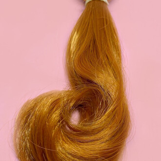 Волосы для кукол Kerr Ye Luoli прямые каре Рыжий (№ 16) длина 15 см