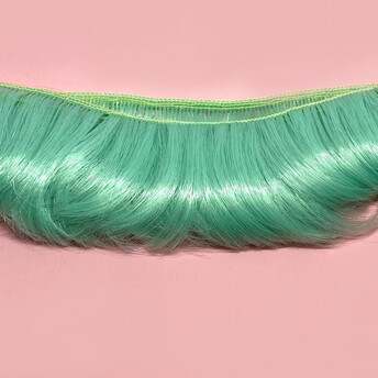 Волосы для кукол короткие Бирюза (№ 30) длина 5 см