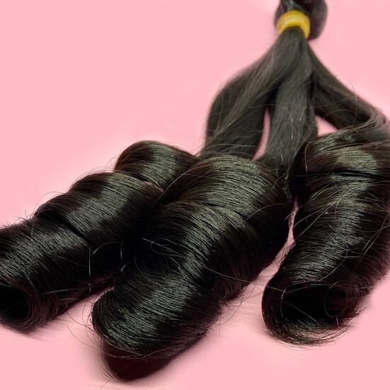 Кукольный парикYe Luoli Тёмный шоколад(№ 28) длина 20 см