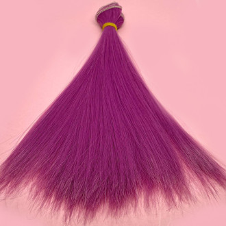 Волосы для кукол прямые Фуксия (№ 39) длина 20 см