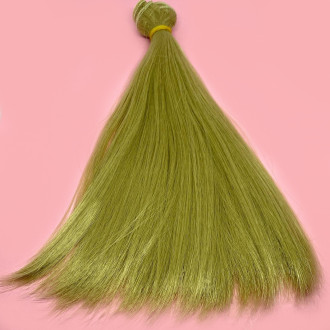 Волосы для кукол прямые Русый (№ 10) длина 20 см