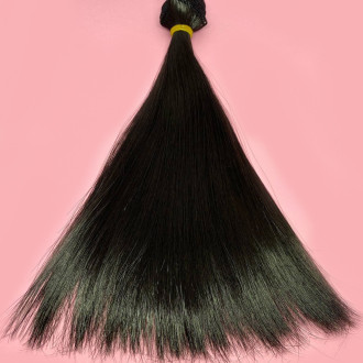 Волосы для кукол прямые Темный шоколад (№ 28) длина 20 см