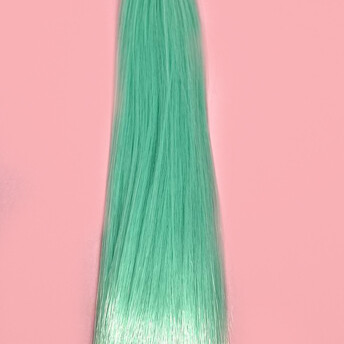 Кукольный парик прямые волосы Бирюза (№30) длина 25 см