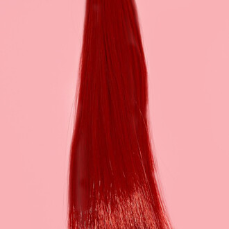 Кукольный парик прямые волосы Красный (№ 25) длина 25 см