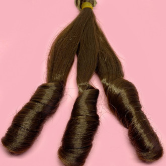 Кукольный парикYe Luoli Каштан (№ 14) длина 20 см