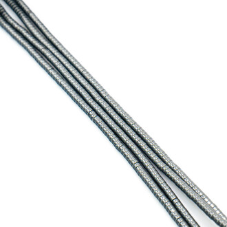 Бусины Шайба Гематит 2х1 мм Серый 40 см +-380 шт.