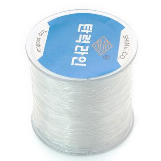 Резинка силиконовая 1 мм Прозрачно-белый примерно 100 м