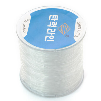 Резинка силиконовая 1,2 мм Прозрачно-белый примерно 70 м