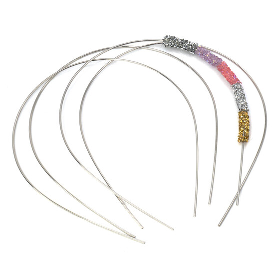 Основа для ободка металлическая ширина 1,5 мм Серебро 1 шт.