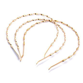 Основа для ободка крученая металлическая ширина 4 мм Золото 1 шт.