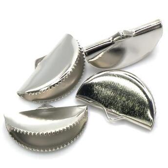 Окончание зажим для лент 15х10 мм Платина +-30 шт.