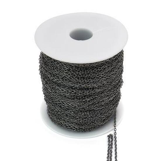 Цепь для рукоделия 2,1х3 мм Черный 1 метр