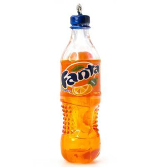 Подвеска, брелок в виде бутылки Fanta, размер 70х18мм, 1 шт.