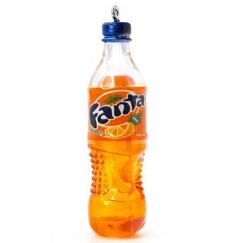 Подвеска, брелок в виде бутылки Fanta, размер 70х18мм, 1 шт.
