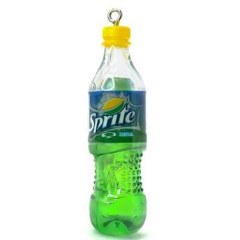 Подвеска, брелок в виде бутылки Sprite, размер 70х18мм, 1шт.