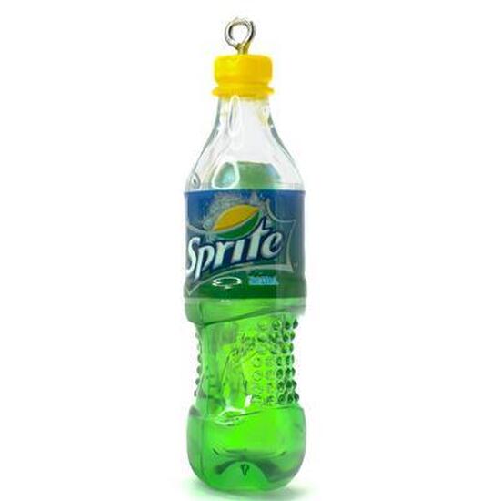Подвеска брелок в виде бутылки Sprite 70х18 мм 1шт.