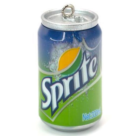 Подвеска брелок в виде банки Sprite 45х23 мм 1шт.