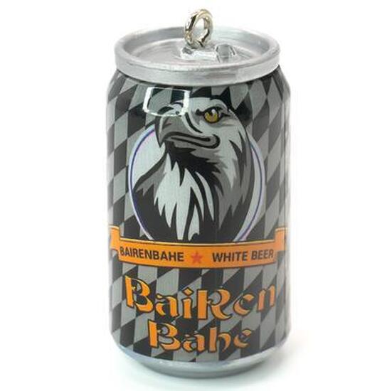 Подвеска, брелок в виде банки BaiRen Bahe, размер 45х23мм, 1шт.