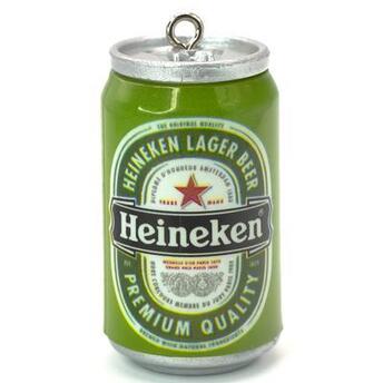 Подвеска, брелок в виде банки Heineken, размер 45х23мм, 1шт.