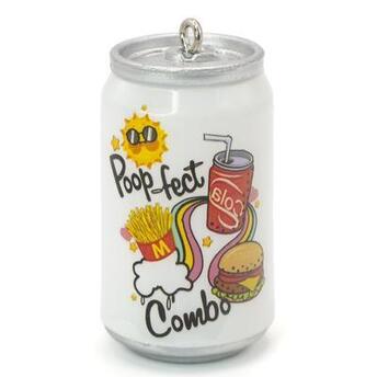 Подвеска, брелок в виде банки Poop_fect Combo, размер 45х23мм, 1шт.