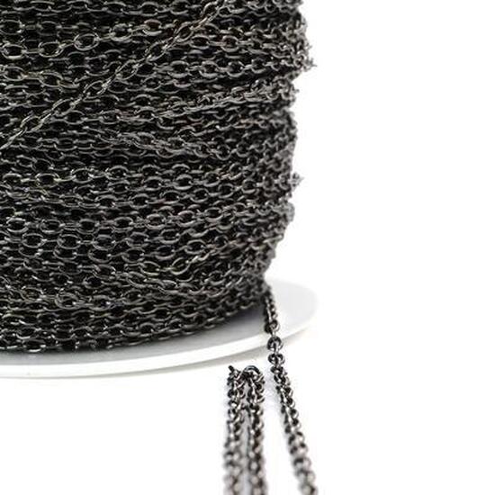 Цепь для рукоделия 2,1х3 мм Черный 1 метр