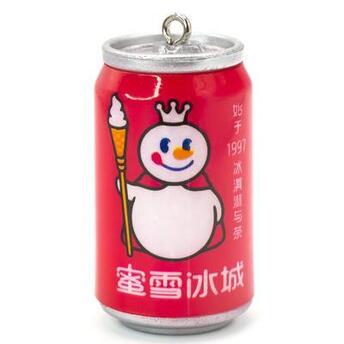 Подвеска, брелок в виде банки Snowman, размер 45х23мм, 1шт.