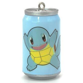 Подвеска, брелок в виде банки Pokemon голубой, размер 45х23мм, 1шт.