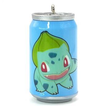 Подвеска, брелок в виде банки Pokemon синий, размер 45х23мм, 1шт.