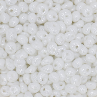 Бисер крупный капля 4х5 мм 25 г Белый