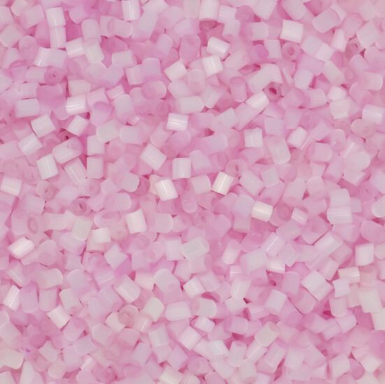 Бисер рубка сатин 2 мм 25 г Розовый светлый