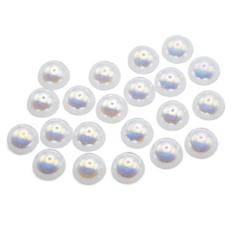 Полубусины акриловые 3 мм +-500 шт. Белый перламутр