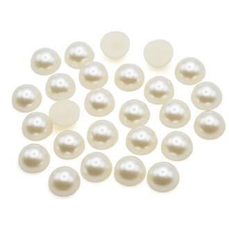 Полубусины акриловые 6 мм +-250 шт. Айвори