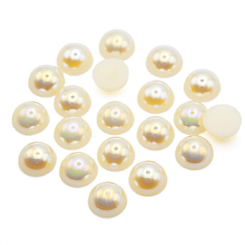 Полубусины акриловые 3 мм +-500 шт. Шампань перламутр