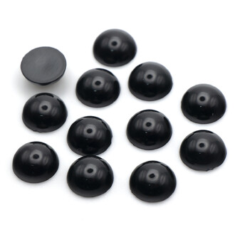 Полубусины акриловые 8 мм +-150 шт. Черный