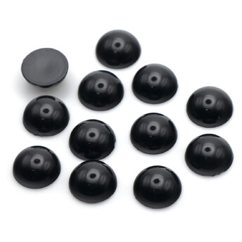 Полубусины акриловые 8 мм +-150 шт. Черный