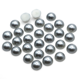 Полубусины акриловые 3 мм +-500 шт. Серый